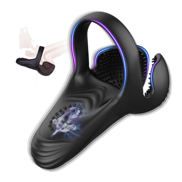 Men's Vibrating Electric Chastity Ring